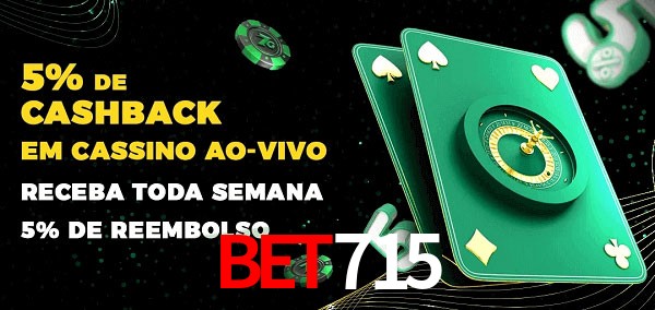 Promoções do cassino ao Vivo bet715